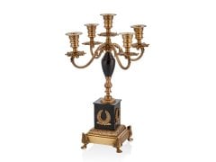 Ramones 5 Kollu Brass Şamdan