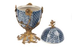 Blue Blanc Porselen Obje 20x36cm