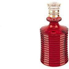 Kırmızı Yuvarlak Cam Şişe