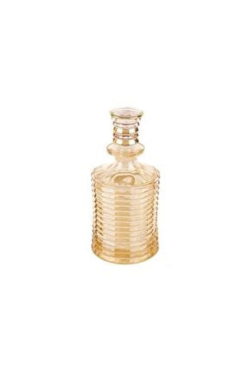 Amber Yuvarlak Cam Şişe