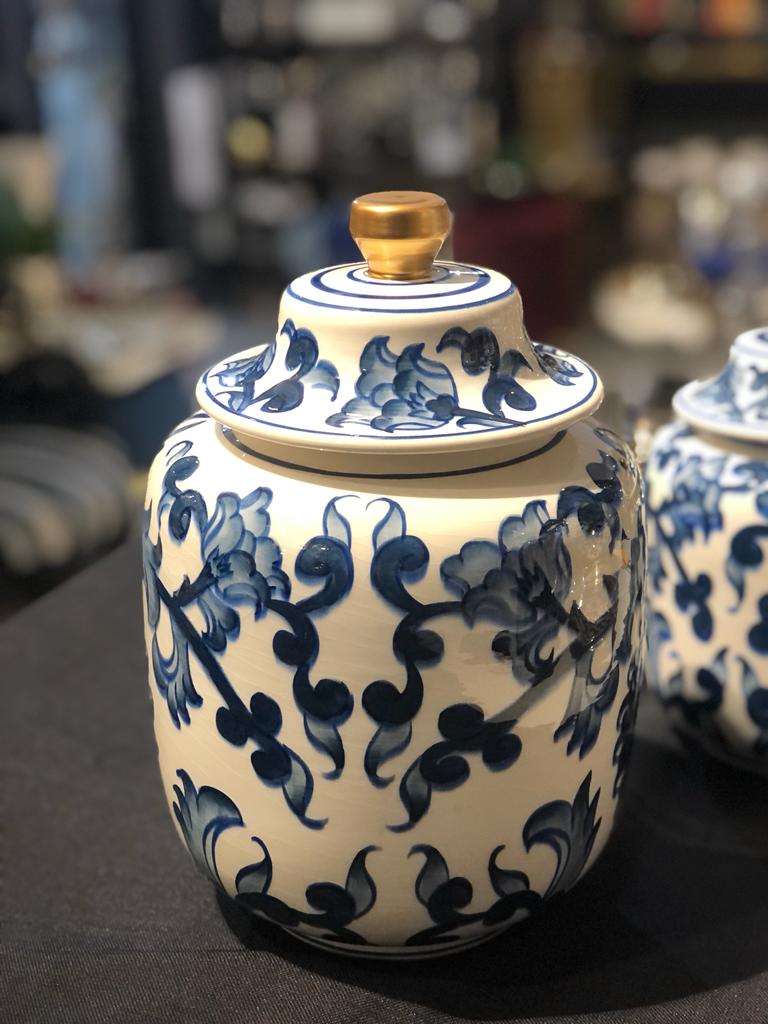 Blue Blanc Bal Küp 25cm