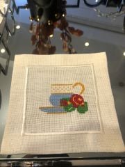 Mavi Fincan Desenli Kokteyl Peçete