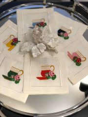 Mavi Fincan Desenli Kokteyl Peçete