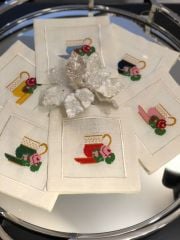 Sarı Fincan Desenli Kokteyl Peçete