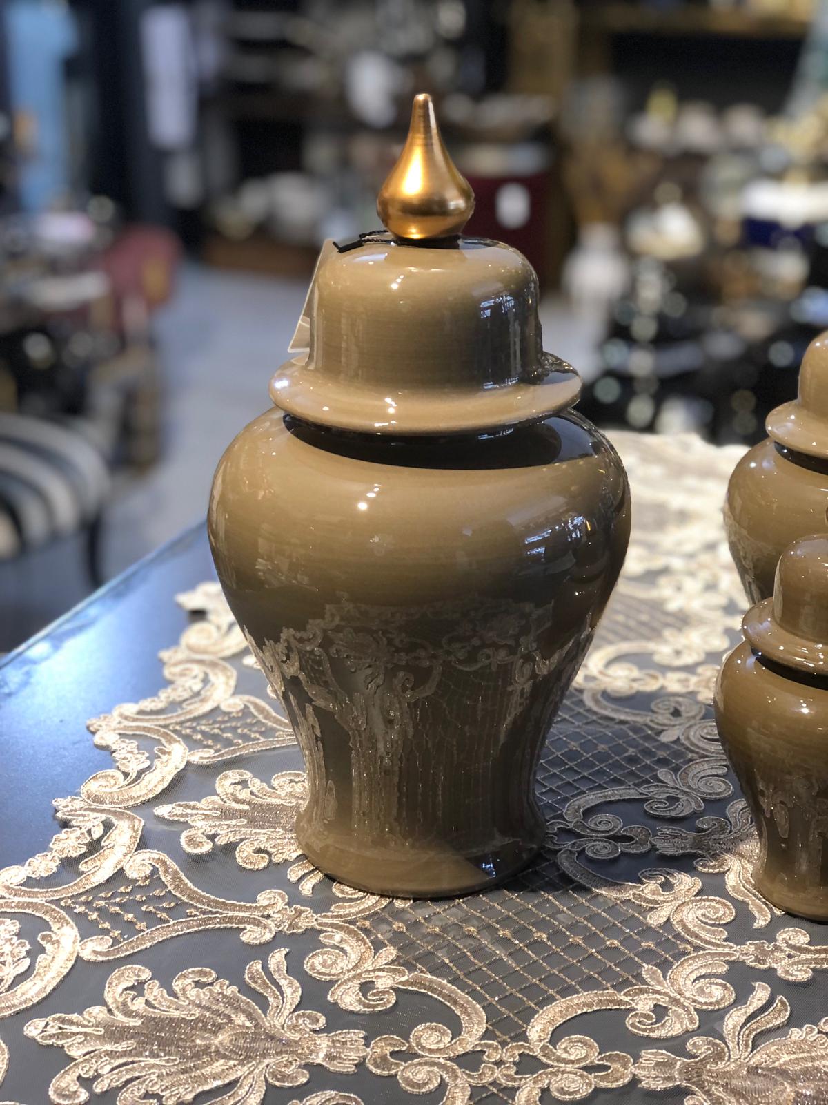 Koyu Vizon Şah küp 32cm