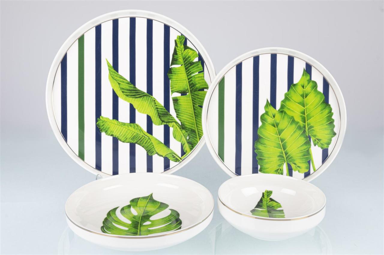 Jungle Modern 24 Parça Yemek Takımı