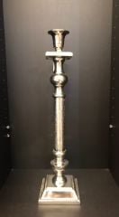 Kare Ayaklı Gümüş Mumluk 45cm