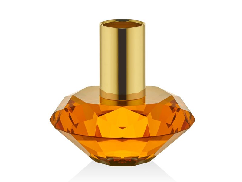 Fınnes Kahve Gold Mumluk 8X8X7.5 cm