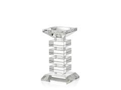 Pluton Şeffaf Mumluk 10X10X17.5 cm