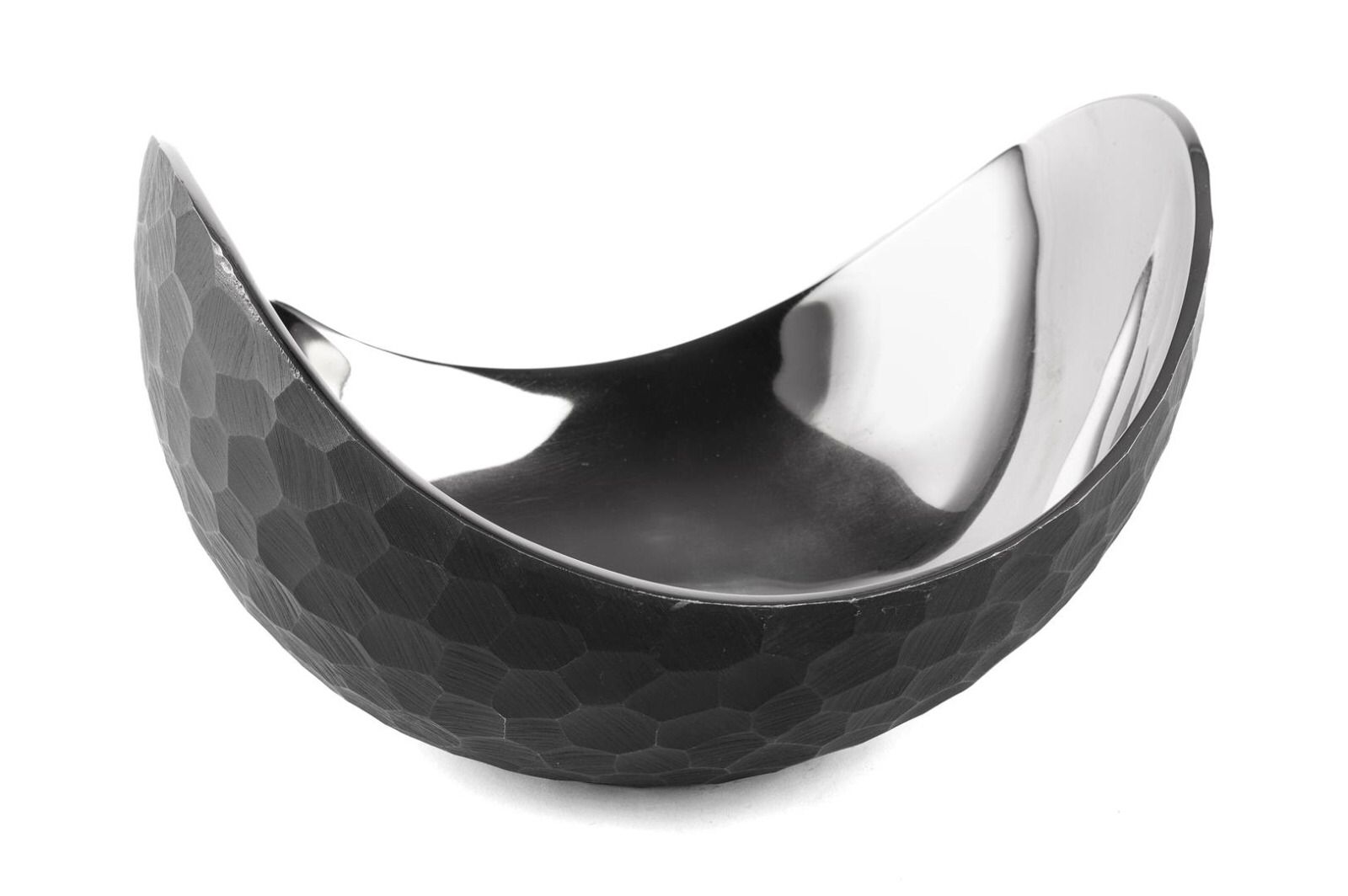 Siyah Gümüş Dekoratif Kase 29x23x19cm