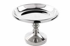 Gümüş Ayaklı Sunum Tabağı 15x11cm