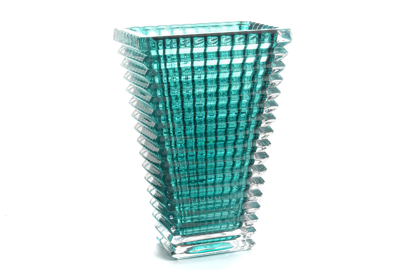 Yeşil Cam Vazo 13x9x20cm