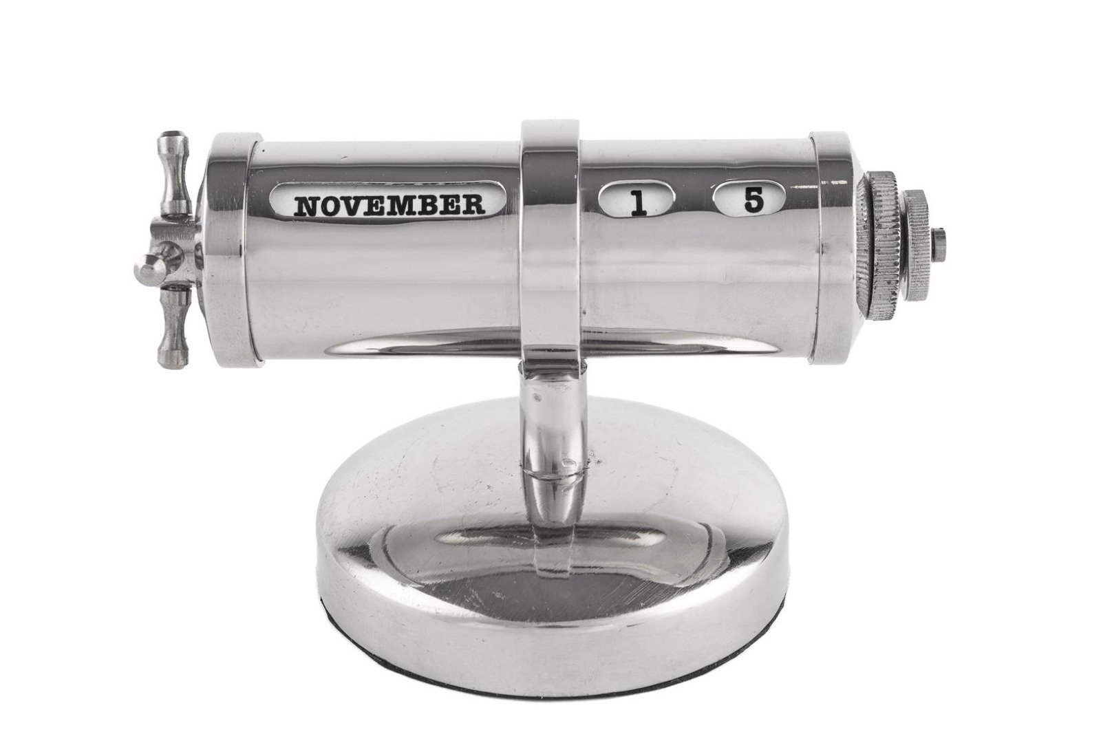 Gümüş Takvimli Dekor Obje 14x9x10cm