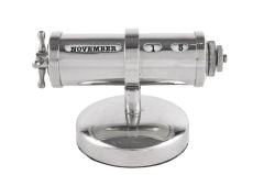 Gümüş Takvimli Dekor Obje 14x9x10cm