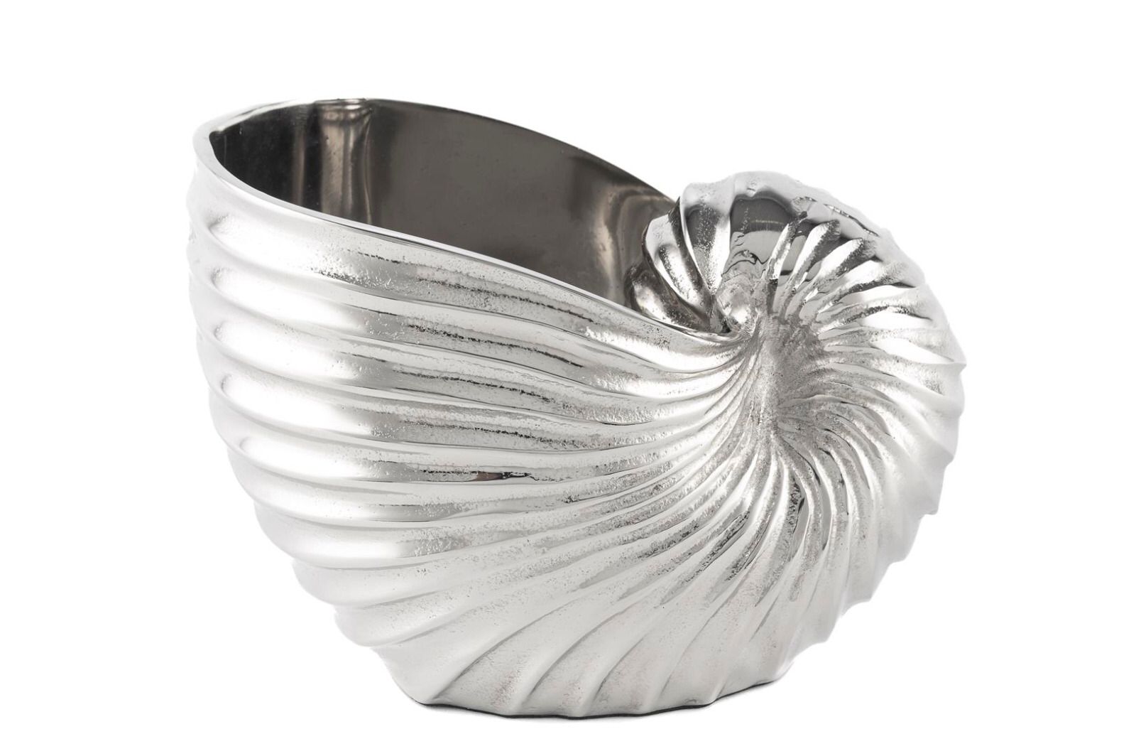 Gümüş Deniz Kabuğu Vazo 24x16x14cm