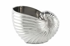 Gümüş Deniz Kabuğu Vazo 24x16x14cm
