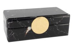 Siyah Gold Cam Takı Kutusu 21x11x8cm