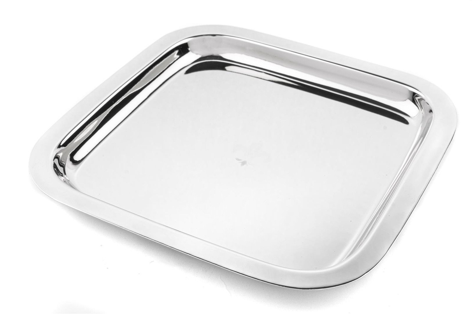 Gümüş Dikdörtgen Tepsi 23x23x3cm