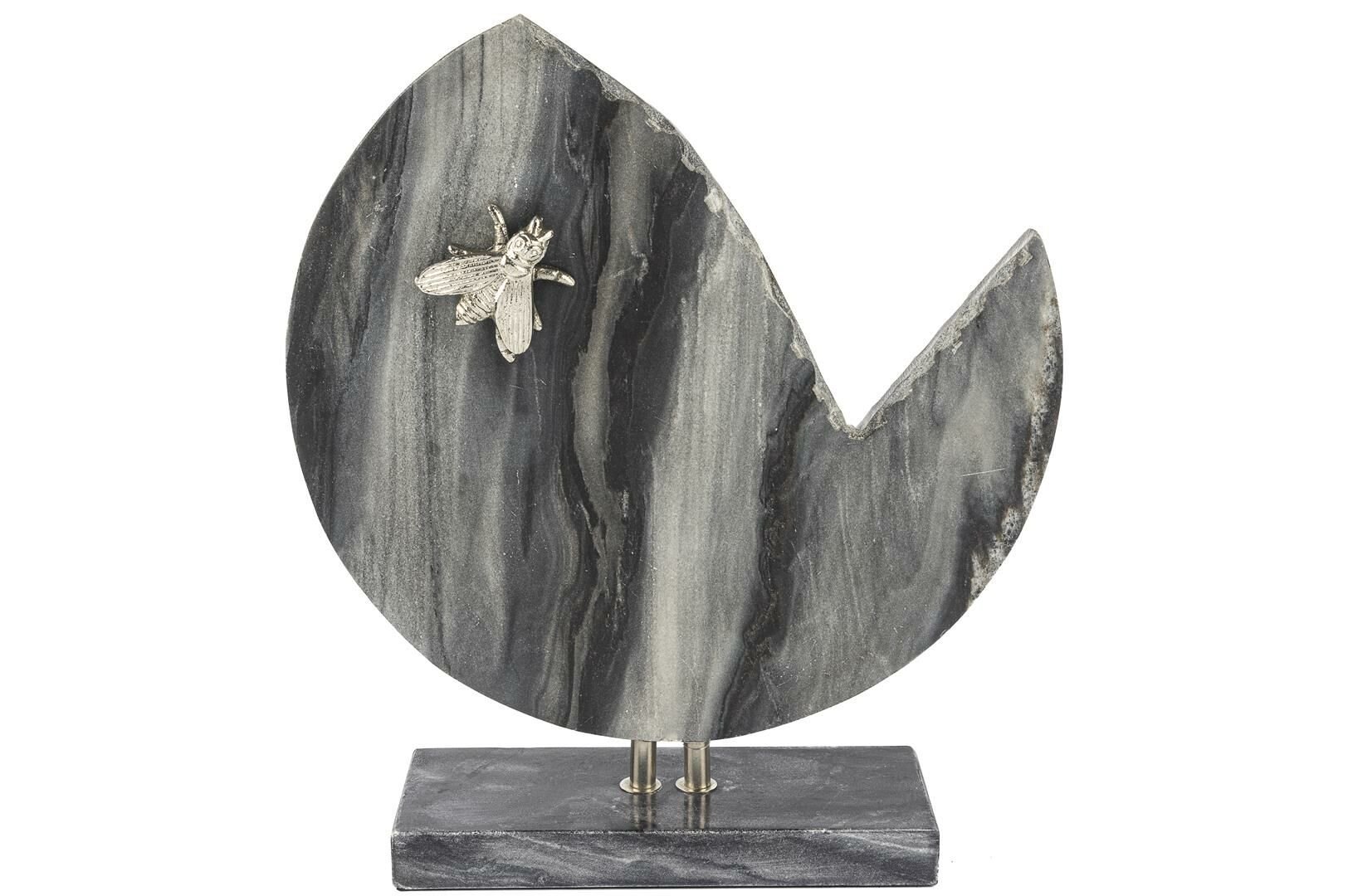 iyah Gümüş Mermer Dekor Obje 36x10x40cm