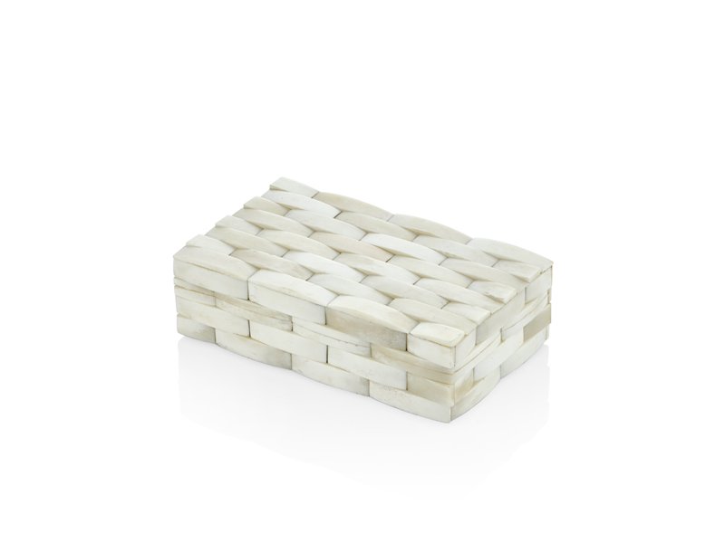 Mattıng Dikdörtgen Küçük Beyaz Kutu 18X10X5 cm