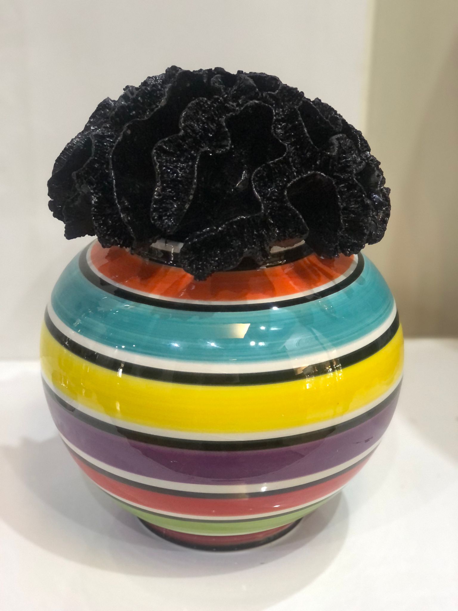 Mercan Kapak Tonbul Şah Küp 20x28 cm