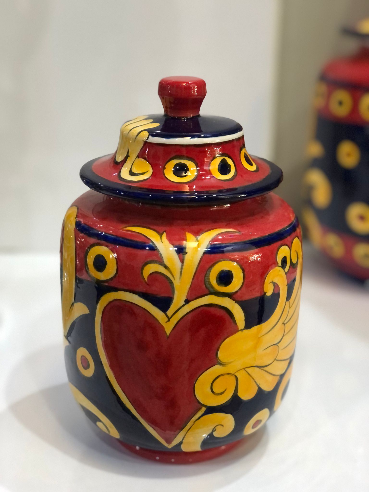 Desenli Bal Küp Sicilya 15 cm