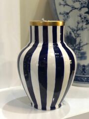 Pijama Desenli Vazo Kobalt 30 cm