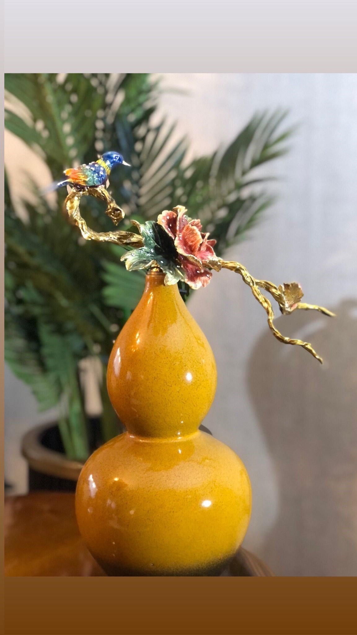 Porselen Kuşlu Dekor Obje