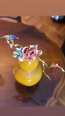 Porselen Kuşlu Dekor Obje