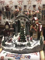 Geyikli Noel Babalı Hareketli Obje