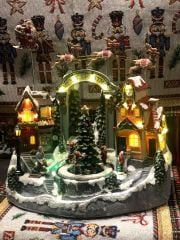 Geyikli Noel Babalı Hareketli Obje