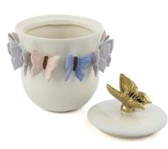 Kelebekli Kapaklı Kutu 18x20cm