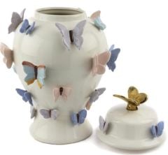 Kelebekli Kapaklı Küp 31x46cm