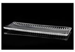 Büyük Dikdörtgen 2li Cam Servis Tabak 26x15x2cm