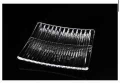 Kare 6lı Cam Tabak 17x17x2cm