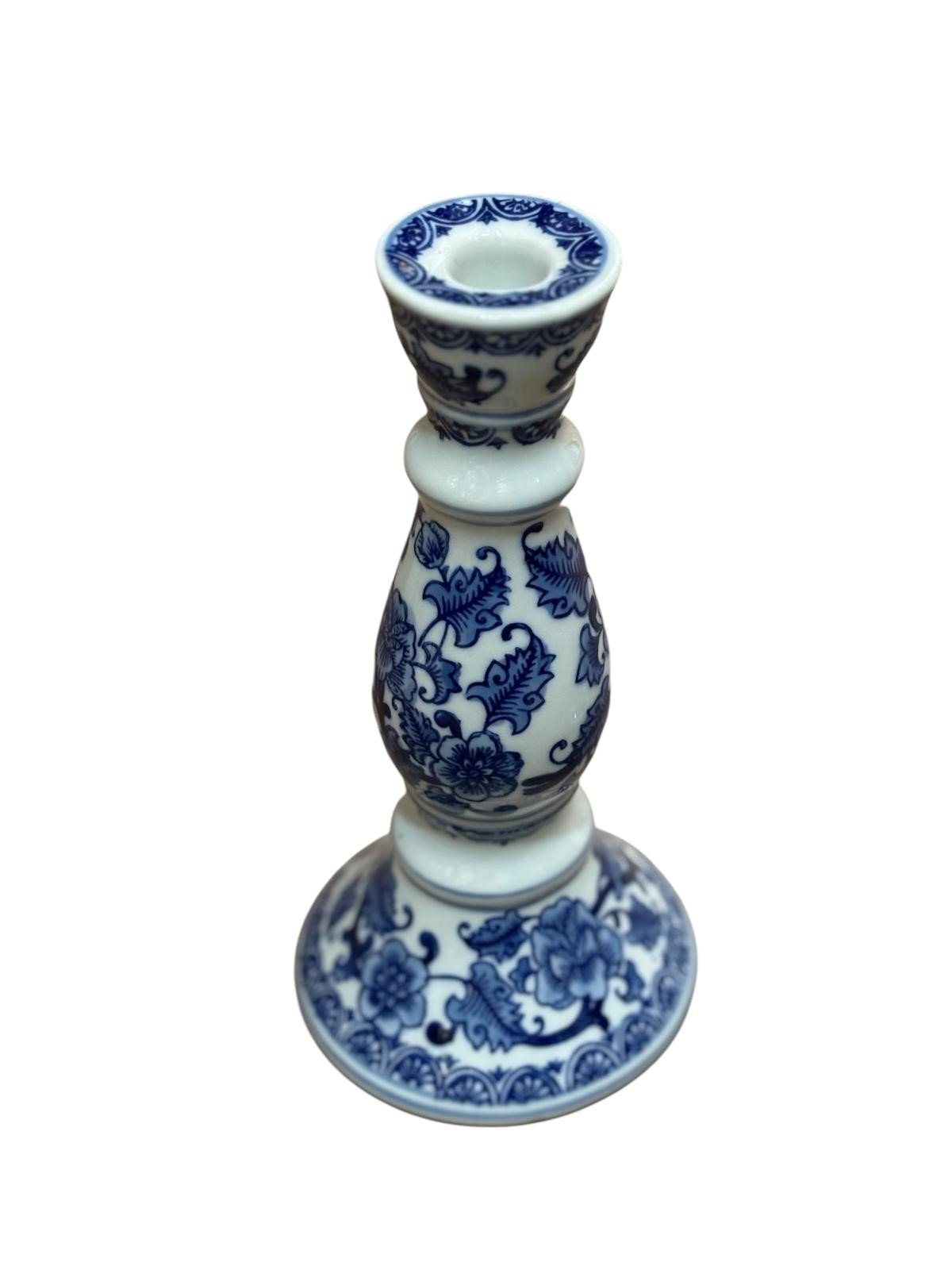 Blue Blanc Seramik Büyük Boy Mumluk