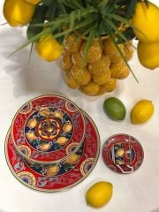 Citrus Limonlu 2 Katlı Sunum Tabağı