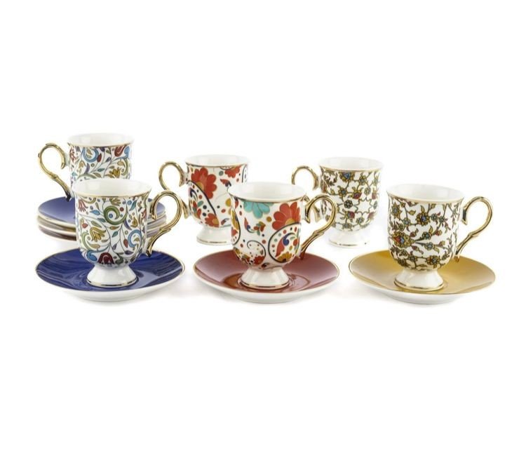 Ottoman 6lı Kahve Fincanı Seti 90cc