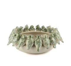 Krem Kuş Kab Kase 40x16cm