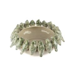 Krem Kuş Kab Kase 40x16cm