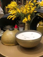 Green Gold Kapaklı Cam Mum Bergamot 18x19cm