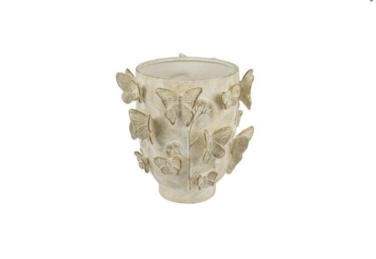 Krem Gold Butterfly Vazo 25x25cm