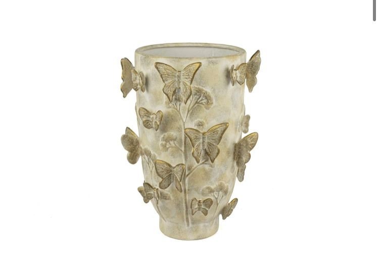 Krem Gold Butterfly Vazo 24x35cm