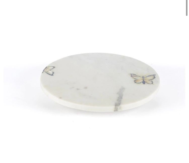 Sedef Kelebekli Mermer Sunumluk 35x5cm