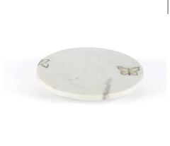 Sedef Kelebekli Mermer Sunumluk 35x5cm