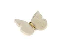 Krem Dekoratif Mermer Kelebek 20x15x4cm