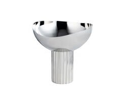 STRIPED LEG POLISH STEEL BOWL 25,5X24,5X24,5 CM